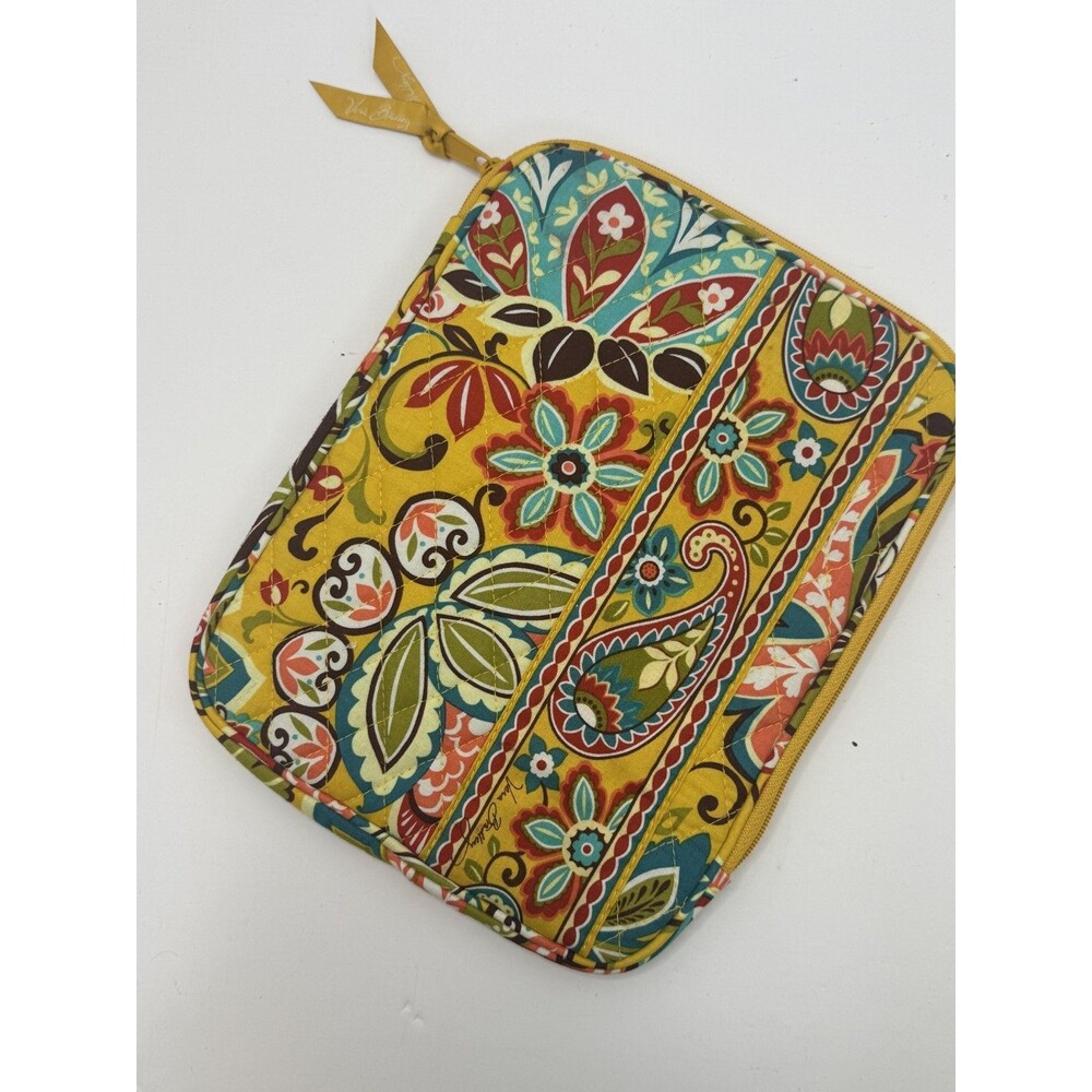 Vera Bradley Zip Sleeve Provencal Yellow Paisley Tablet eReader Case RETIRED